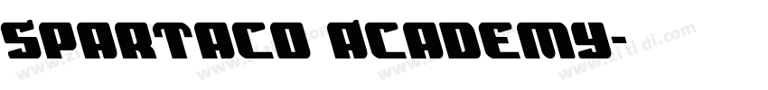 Spartaco Academy字体转换